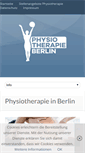 Mobile Screenshot of physiotherapie-berlin.net