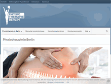 Tablet Screenshot of physiotherapie-berlin.net